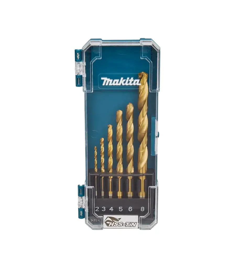 Makita Set burgija za metal, HSS-TIN, 6 dijelova
