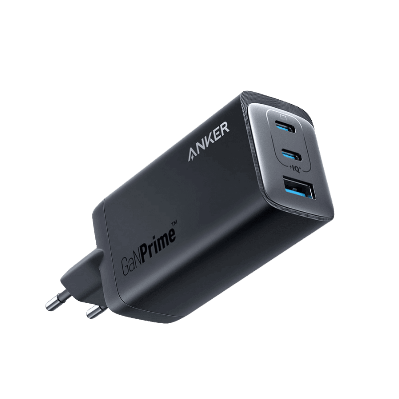 ANKER kućni punjač 737 bez kabla 120W USB-A/USB-C, crni
