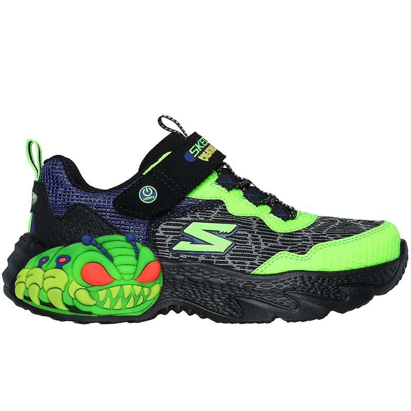 Skechers Patike za dječake Creature-lights, Crno - zelene