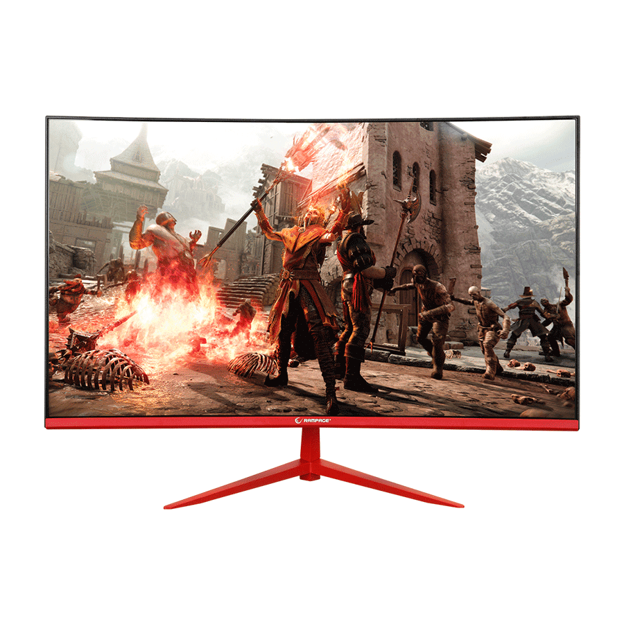 Rampage Gaming monitor Blaze BL24R165C, 24", Full HD, 165Hz, 1ms, CSOT VA, RGB, Crveni