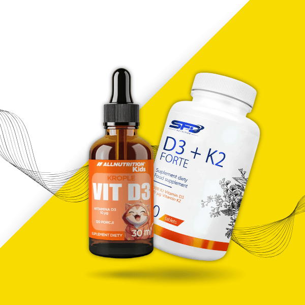 Allnutrition Tabelete za odrasle i kapi za decu D3 VIitamin Combo