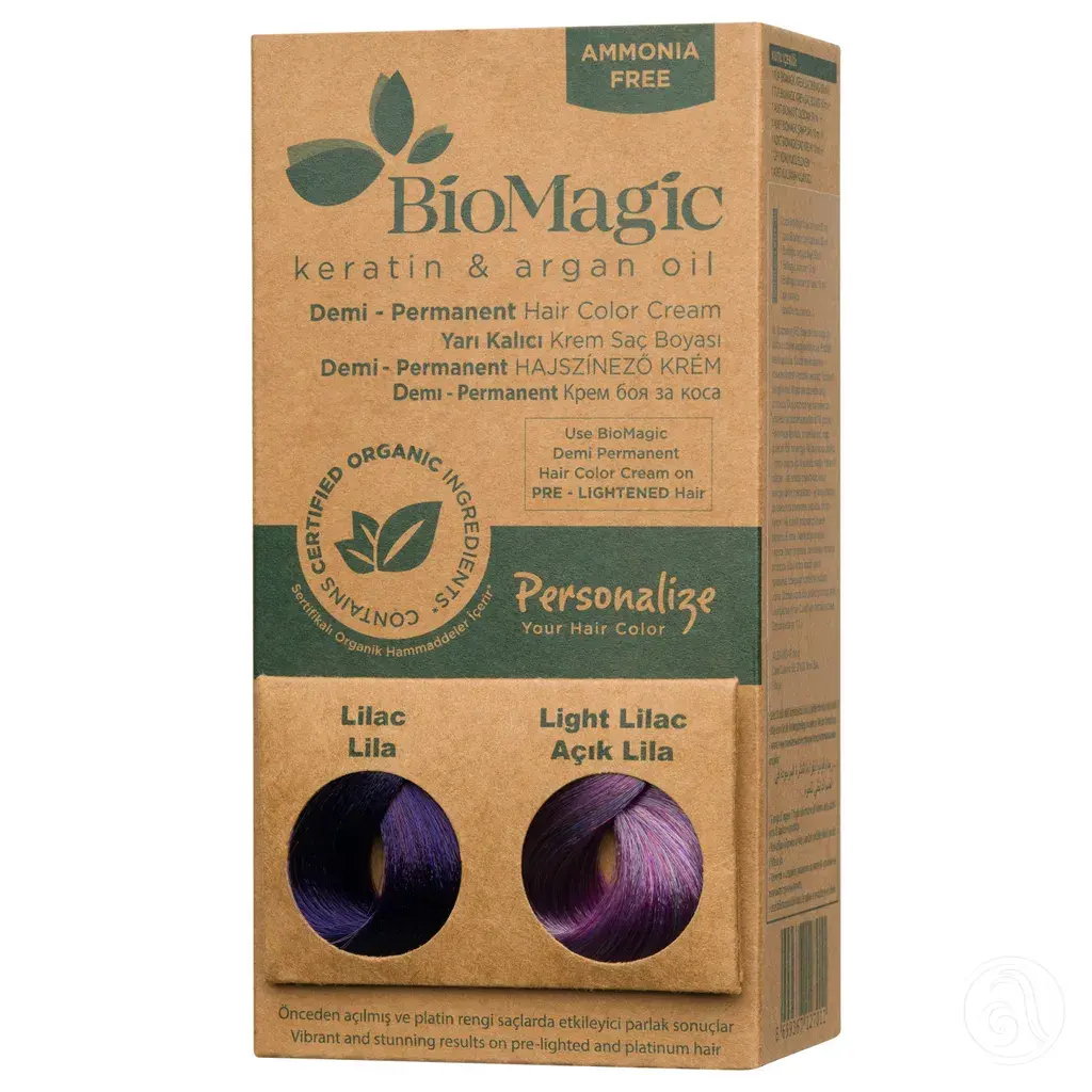 Biomagic Polutrajna farba za kosu, Lilac/Light Lilac