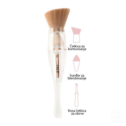 Cala  Set za šminkanje 3u1 Complexion Trio Angled