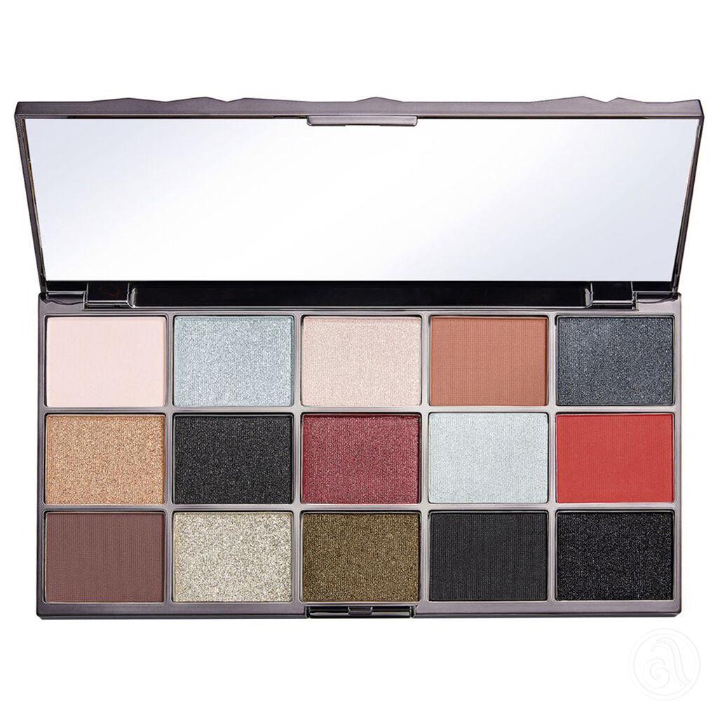 Makeup Revolution Paleta sjenki Glass Black Ice, 16.5g
