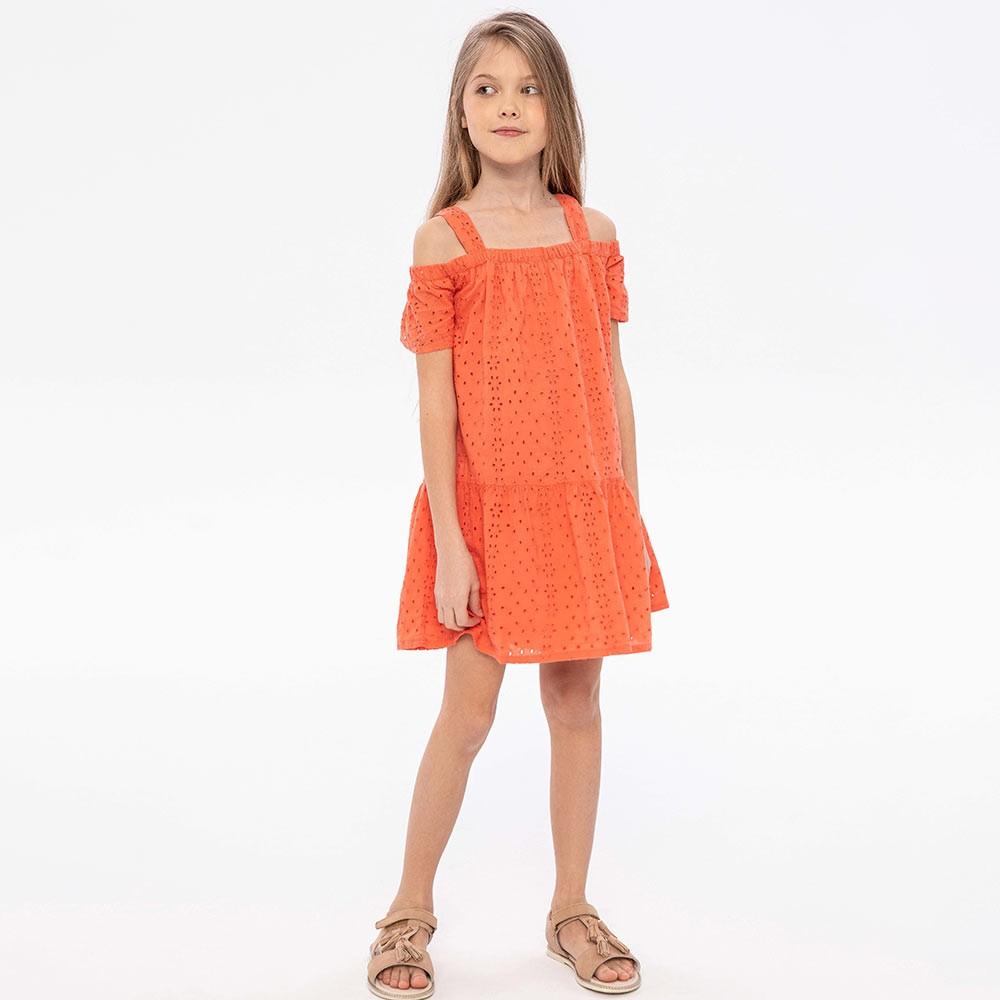 MINOTI Haljina za djevojčice, Narandžasta