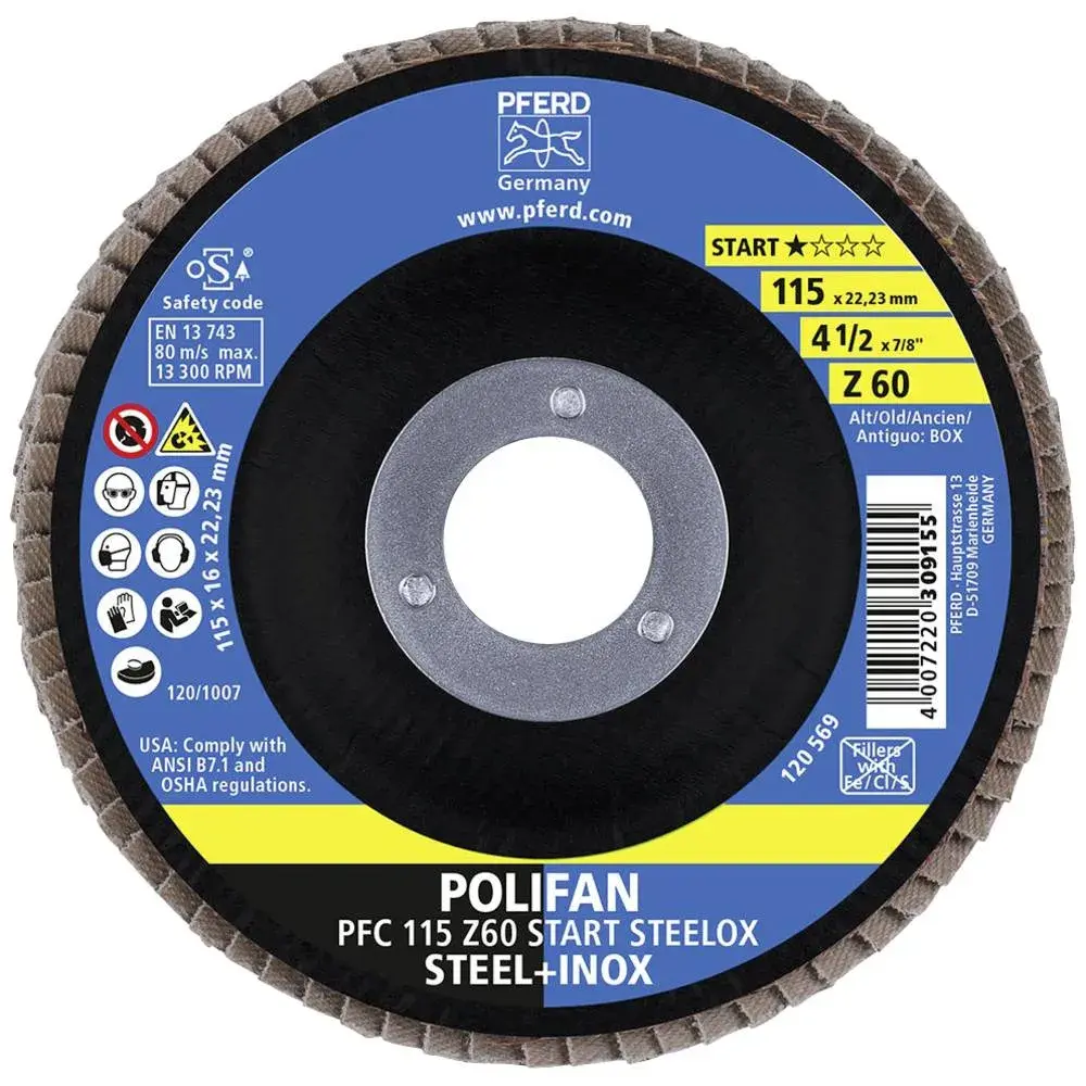PFERD Disk brusni lamelni pfc 115 z 60, Siva