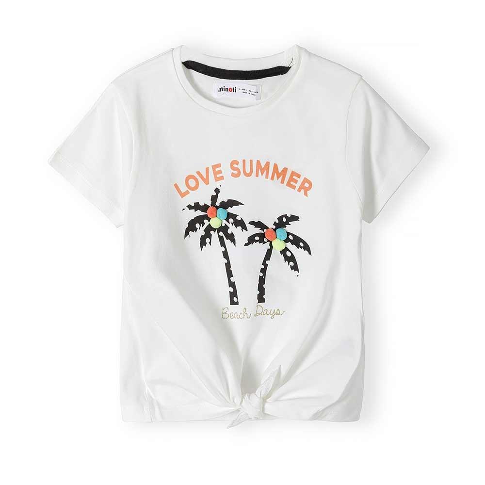 MINOTI Majica za djevojčice, Bijela