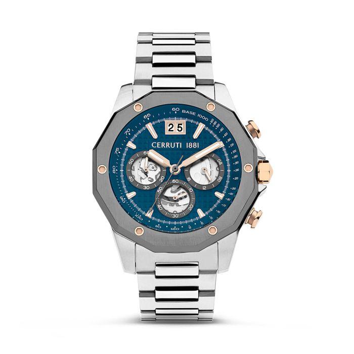 CERRUTI 1881 Muški ručni sat CIWGI2207401, Kvarcni mehanizam, Teget kućište, Srebrne boje