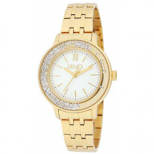 LIU JO Ženski ručni sat TLJ1918, Kvarcni mehanizam, Bijelo kućište, Zlatne boje