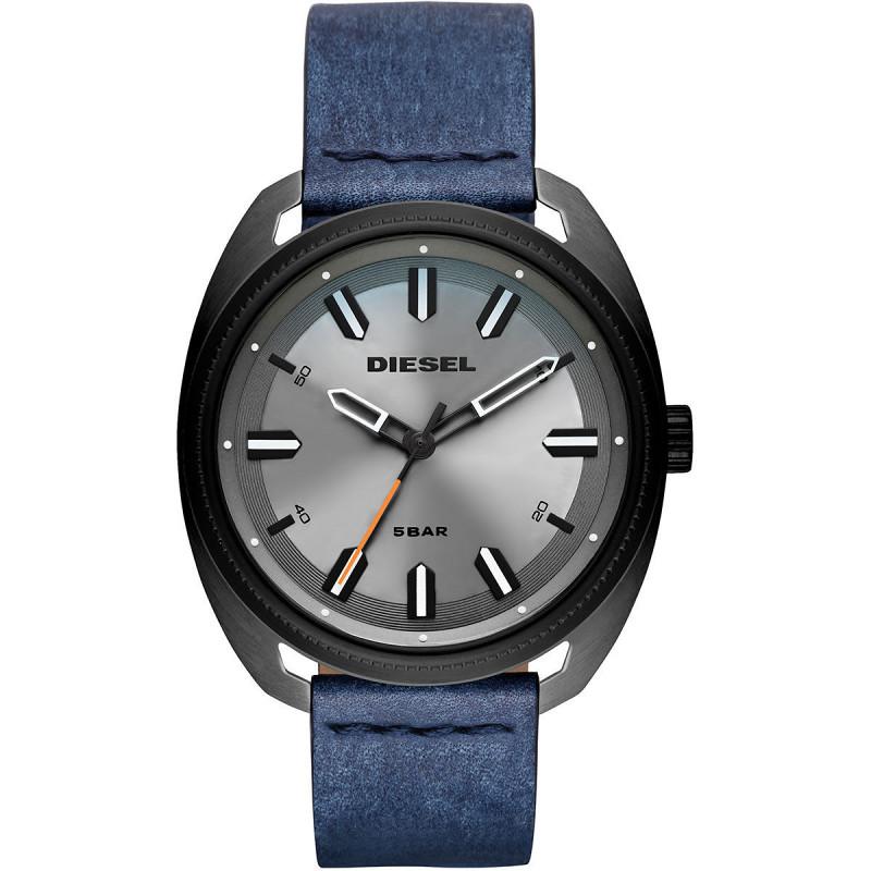 DIESEL Muški ručni sat DZ1838, Kvarcni mehanizam, Sivo kućište, Teget