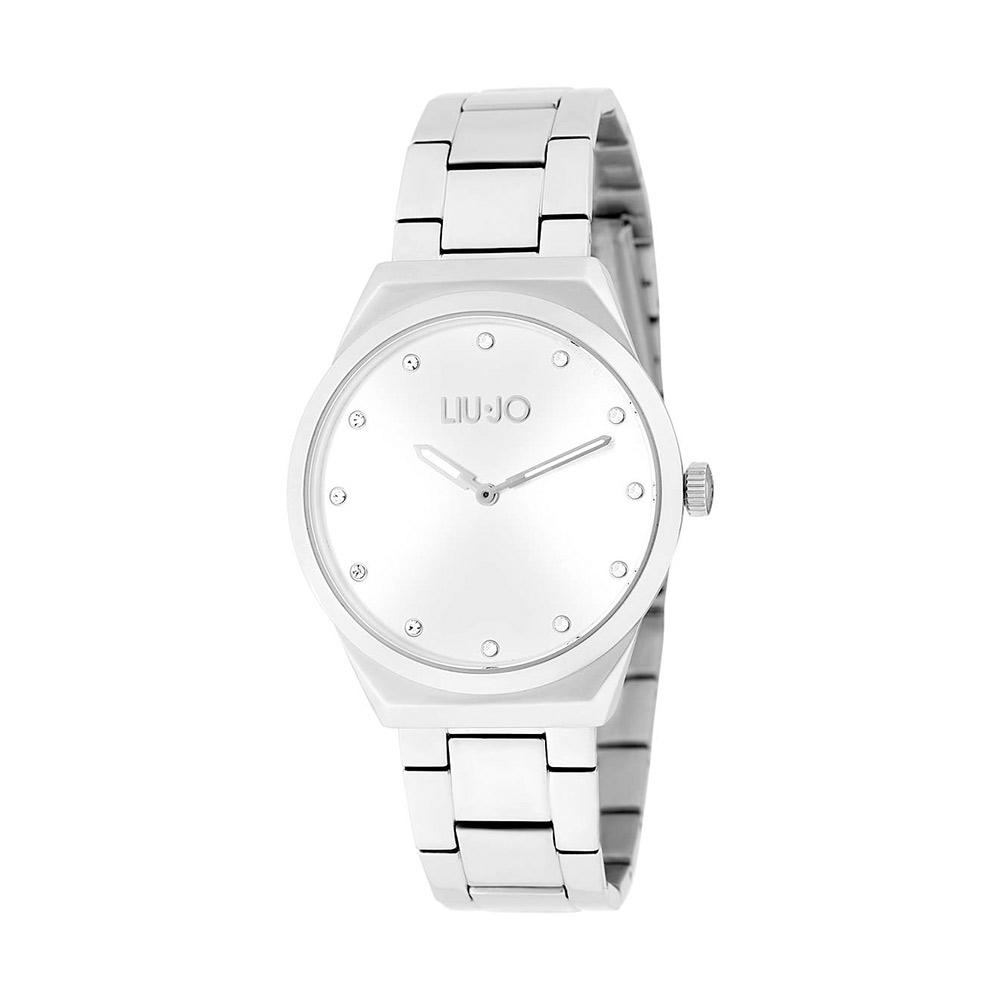 LIU JO Ženski ručni sat TLJ1782, Kvarcni mehanizam, Bijelo kućište, Srebrne boje