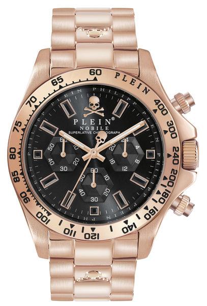 PHILIPP PLEIN Ženski ručni sat PWCAA0921, Kvarcni mehanizam, Crno kućište, Rose gold