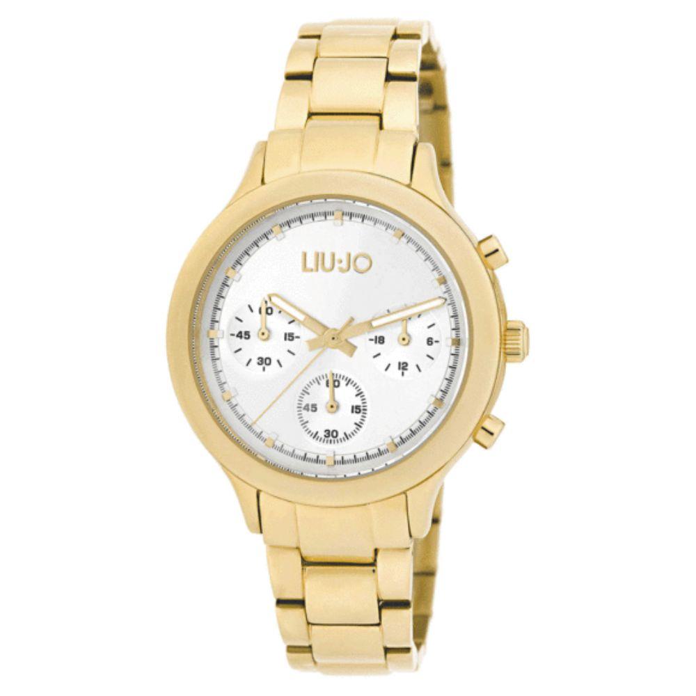 LIU JO Ženski ručni sat TLJ1569, Kvarcni mehanizam, Bijelo kućište, Zlatne boje