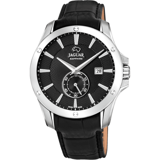JAGUAR Muški ručni sat J878/4, Kvarcni mehanizam, Crno kućište, Crni