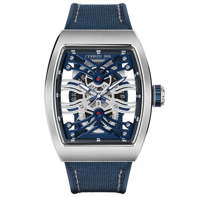 CERRUTI 1881 Muški ručni sat CIWGN2113403, Kvarcni mehanizam, Sivo kućište, Teget