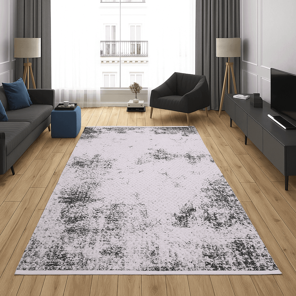 Merinos Končani tepih Urbani kontrast, 133x190 cm, Sivi