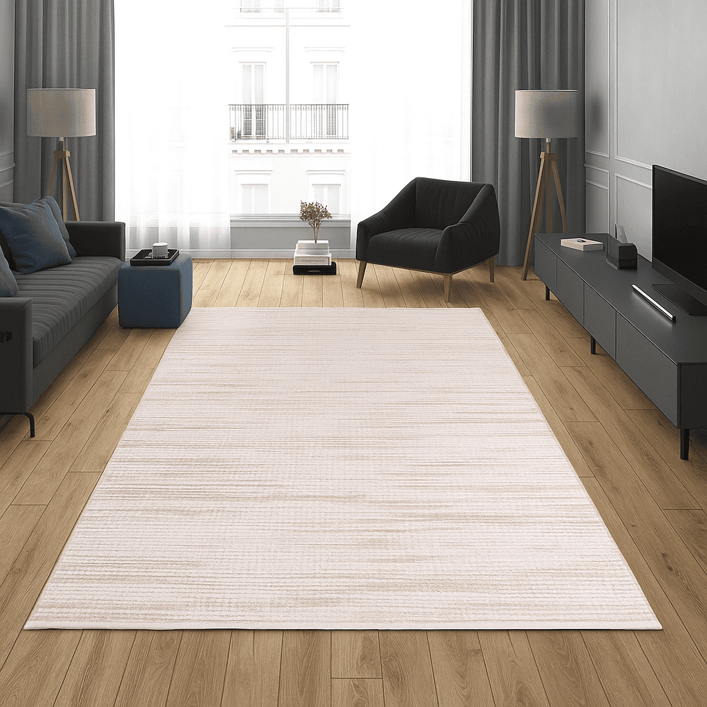 Merinos Končani tepih Prirodna tekstura, 160x220 cm, Krem