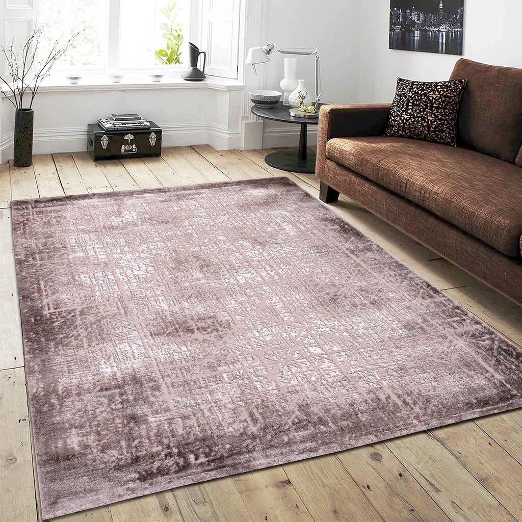 Merinos Končani tepih Linijski sklad, 133x190 cm, Smeđe boje