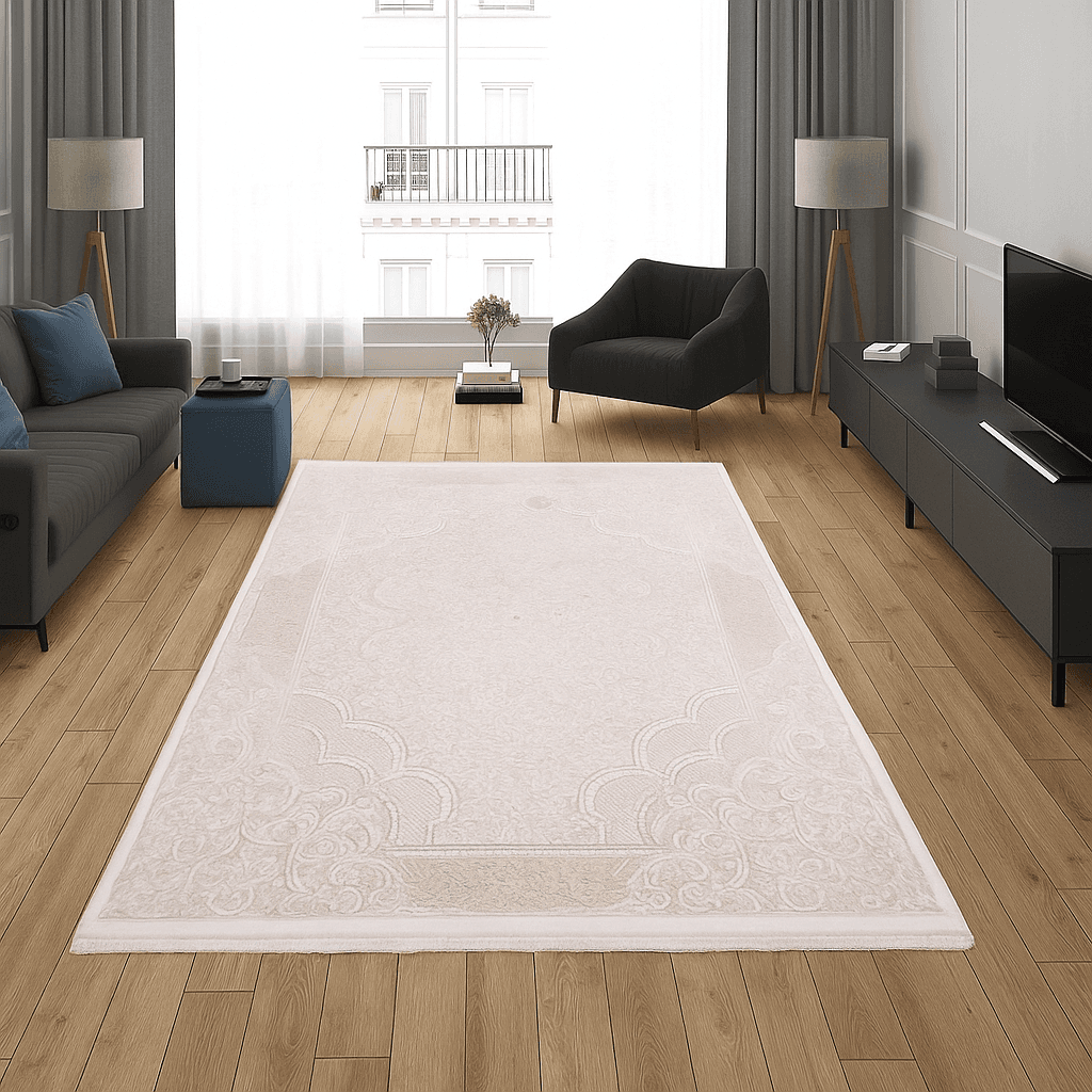 Merinos Končani tepih Ornamentalna čipka, 160x220 cm, Bež