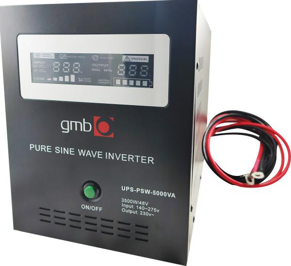 GEMBIRD UPS inverter čistog sinusnog talasa sa produženom autonomijom PSW-5000VA, GMB long, 3500 W, 220/48 V, crni