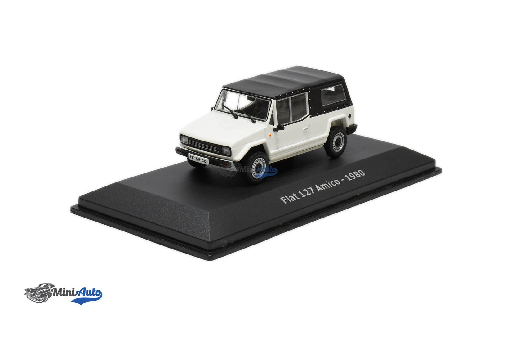 MINI AUTO Kolekcionarski autić - Fiat 127 Amico Soft Top 1980, Bijela 1:43