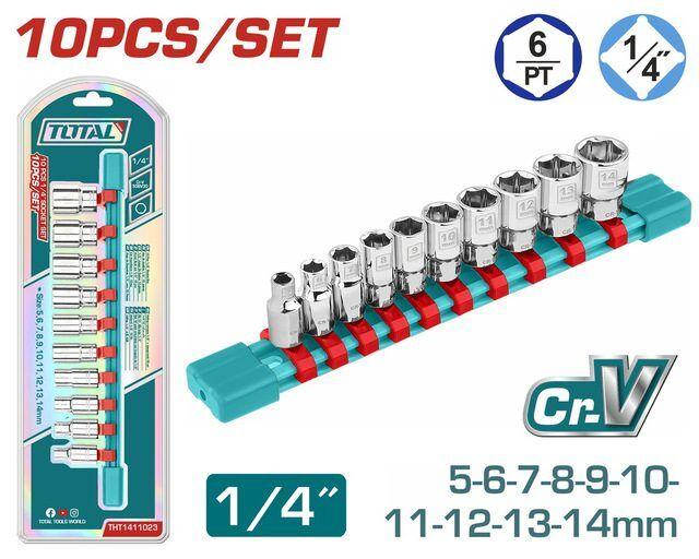 Total Tools Set nasadnih ključeva, 1/4"