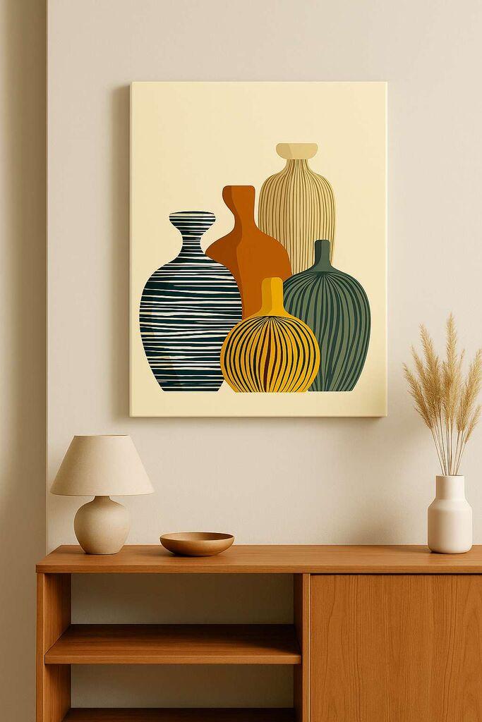 Wallity Dekorativna slika na platnu, 50x70cm, Šareno