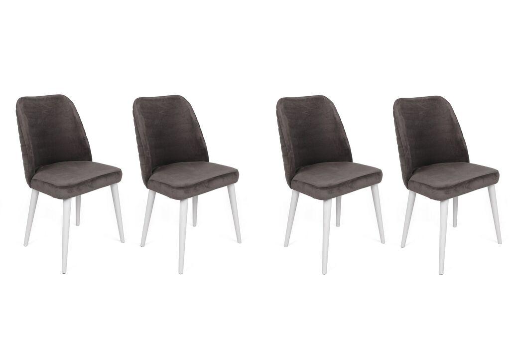 Hanah Home set stolica Tutku-321 V4, 75x62x102 cm, 4 dijela, Smeđa