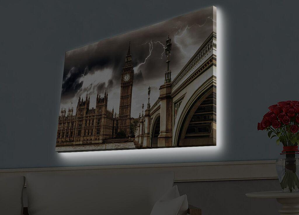 Zidna slika sa LED osvjetljenjem 4570HDACT-047, 45x70 cm