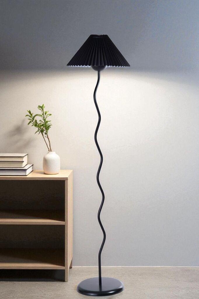 Opviq podna lampa Eva, crna