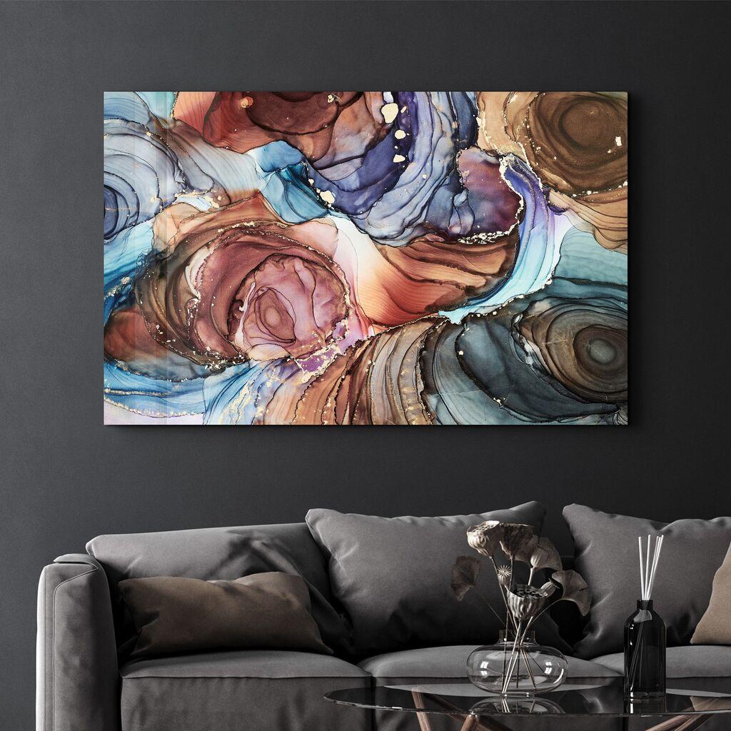 Wallity Dekorativna slika na kaljenom staklu, 70x110cm, Šareno