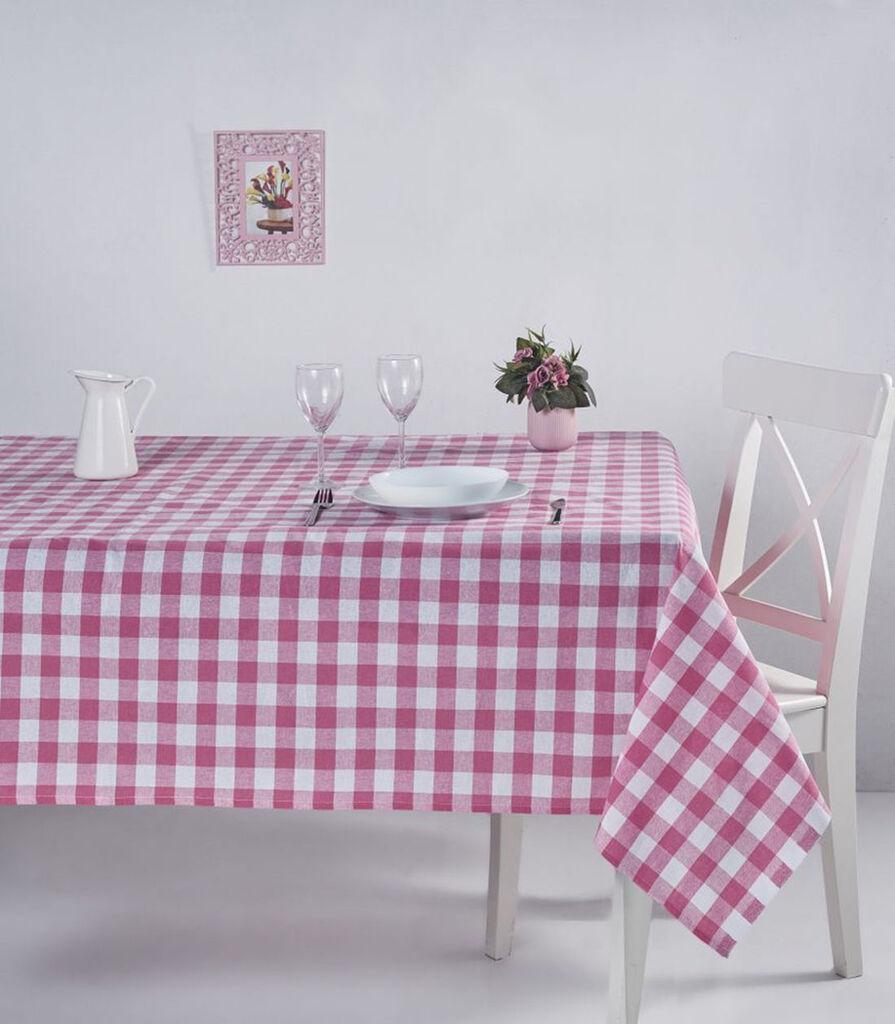 Hermia Stolnjak Kareli, 160x260cm, Roze-bijeli