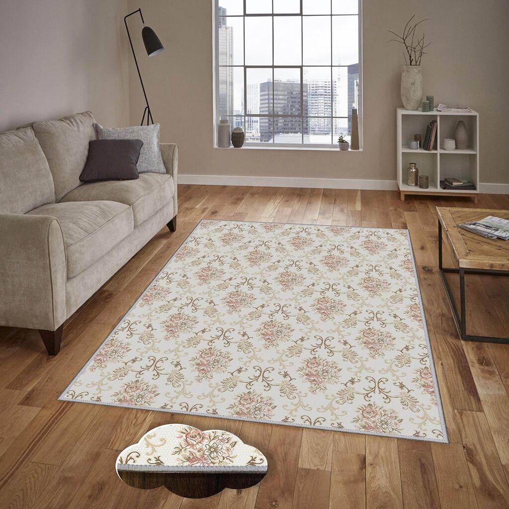 Conceptum Hypnose tepih Eexfab1144, pravougaoni, 140 x 220 cm, krem-roza