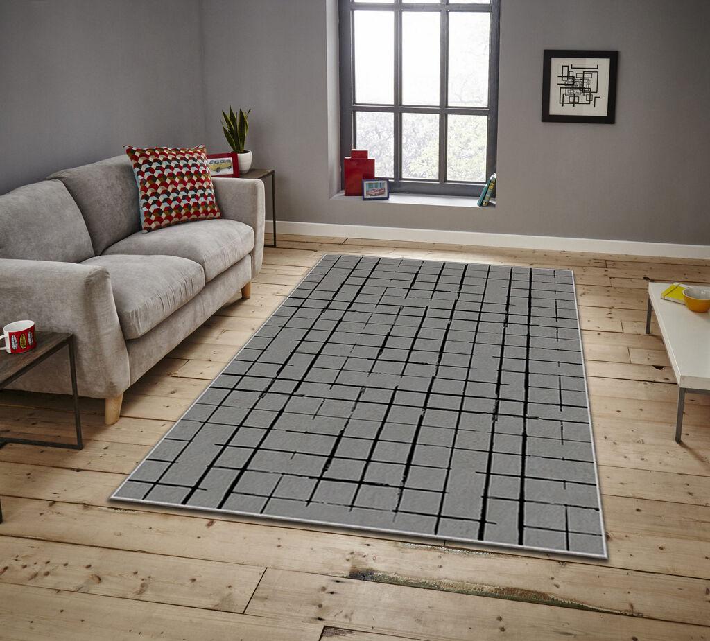 Conceptum Hypnose tepih Asr Crpt-53, pravougaoni, 140 x 220 cm, siva