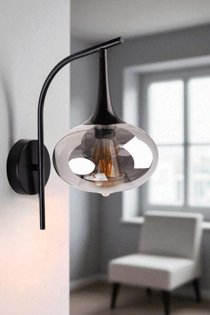 Opviq Zidna lampa 9049-1A, Crna