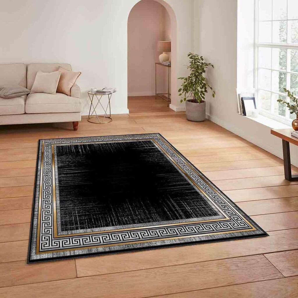 Conceptum Hypnose tepih HM-CRP25-28, pravougaoni, 80 x 140 cm, crni