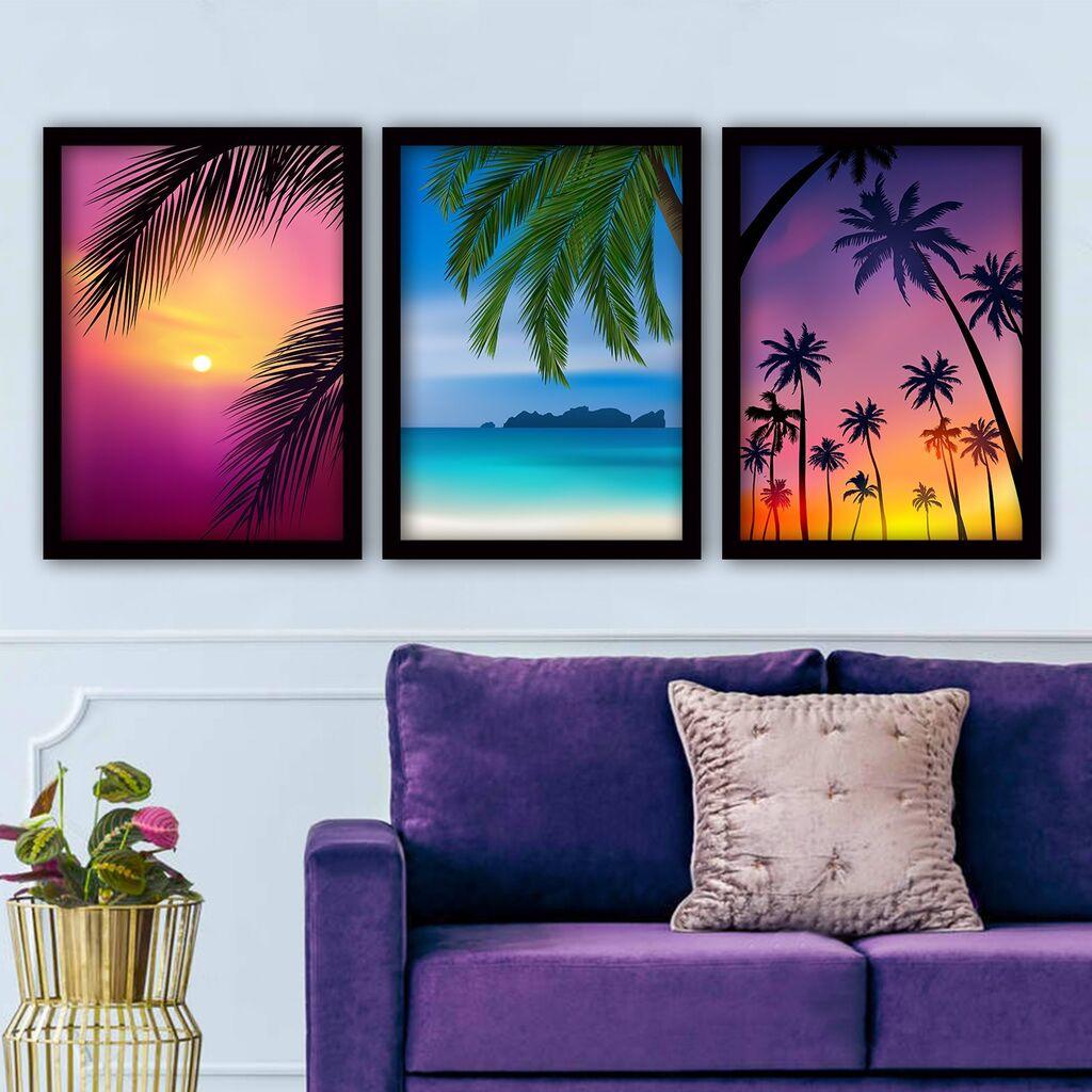 Wallity Set uramljenih slika 3SC130, 3 dijela