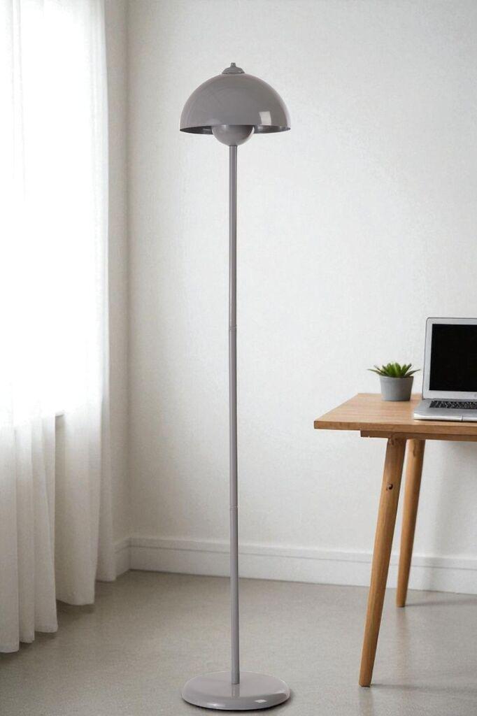 Opviq podna lampa Fulya, siva