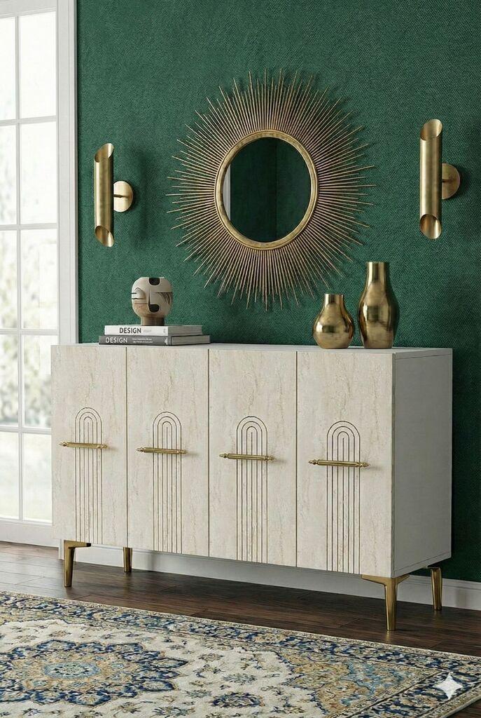 Hanah Home Komoda s ladicama, 120x79x32cm, bež