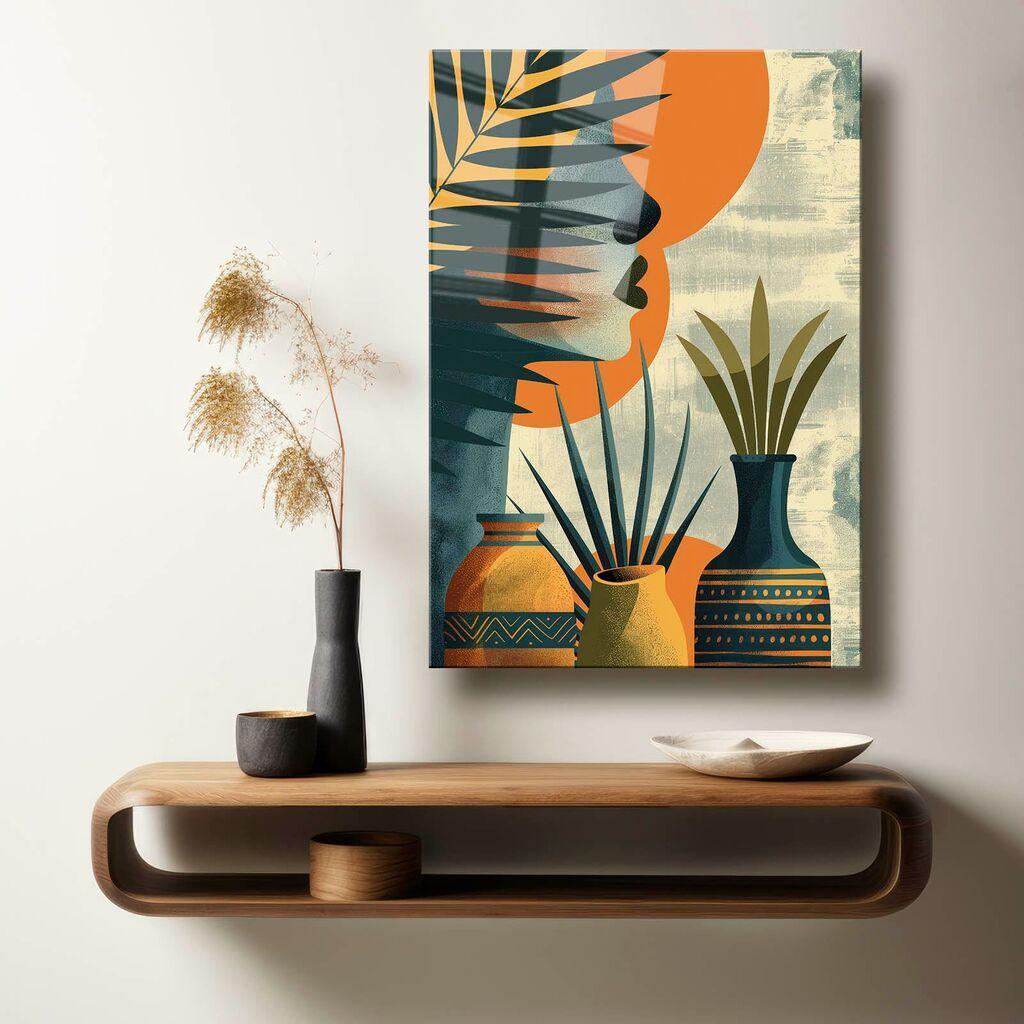 Wallity Dekorativna slika na kaljenom staklu, 50x70cm, Šareno