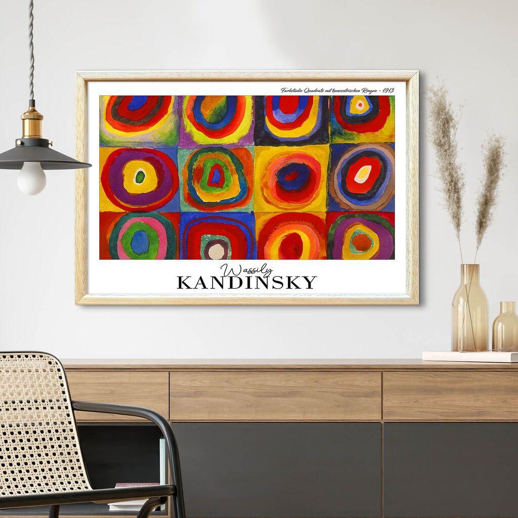 Wallity Dekorativna uramljena slika, 42x62cm, Šarena