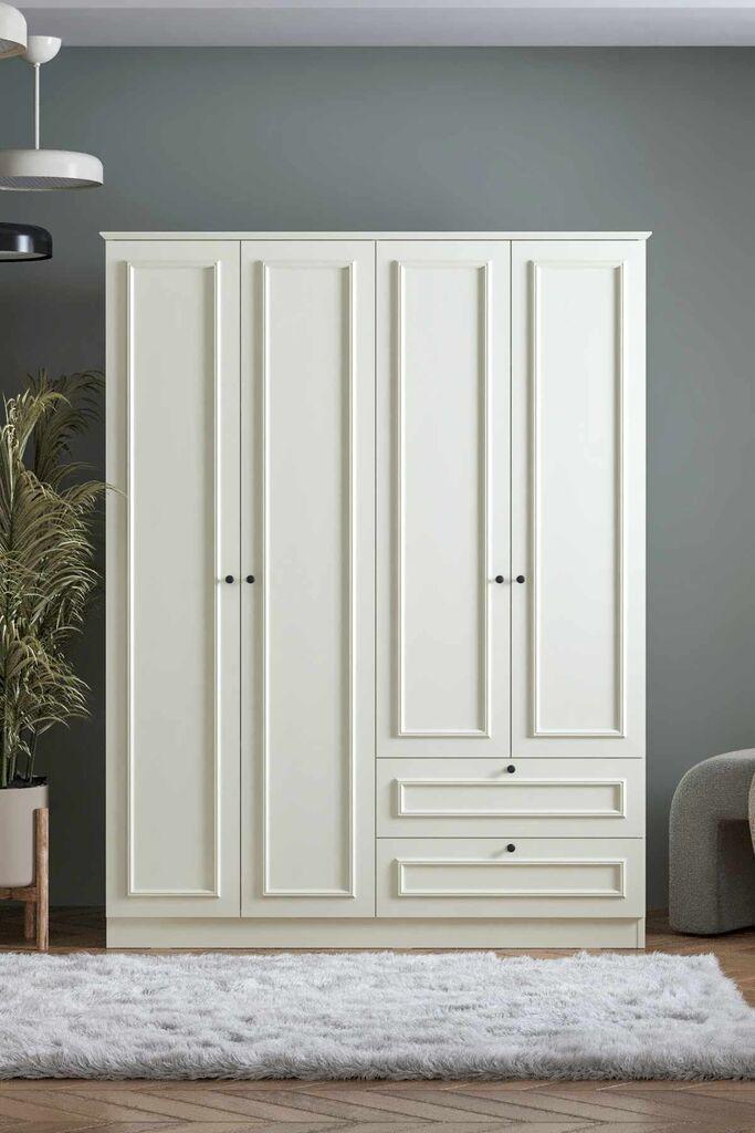 Hanah Home Ormar Mira 182, 140 x 182 x 54 cm, Bijela