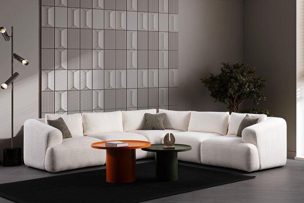 Atelier del Sofa Kutni namještaj Sofia, 300x300x105 cm, Bijela