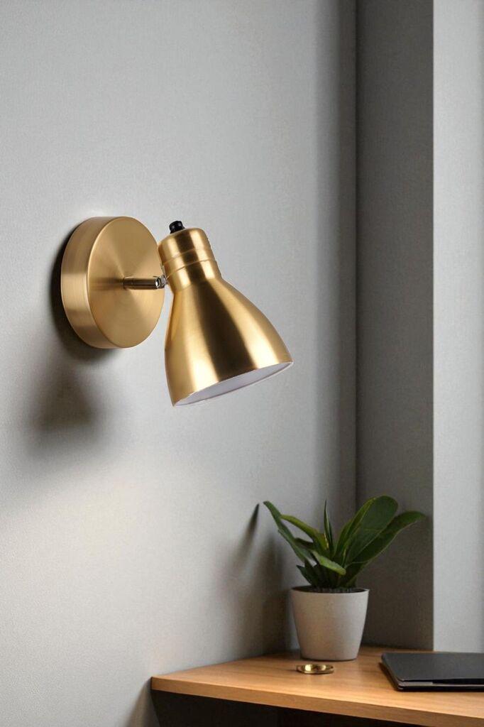 Opviq Zidna lampa 8996-1A, Zlatna boja