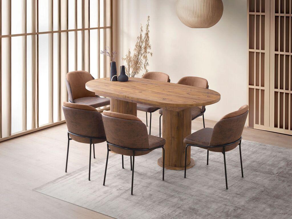 Hanah Home Trpezarijski sto Gusto - 2952, 180x77x90 cm, Orah