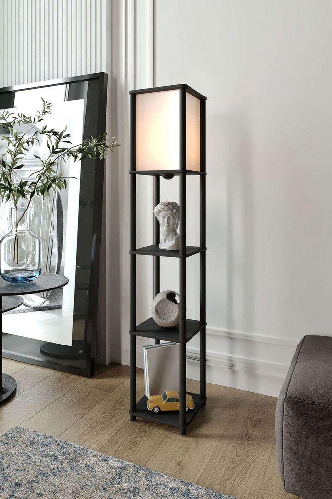 Opviq Podna lampa Tier, Crna