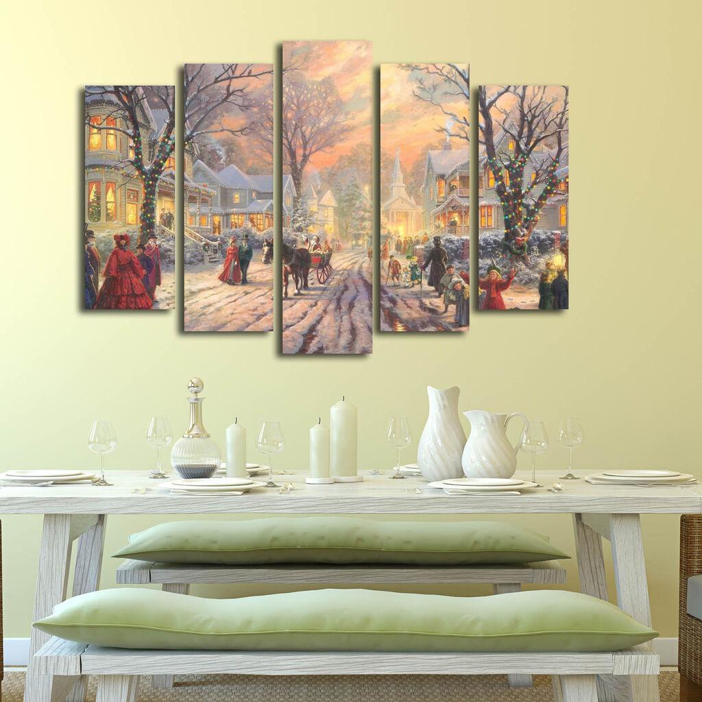 Wallity Set slika 5PATNOEL-4, 105x70 cm, 5 dijelova