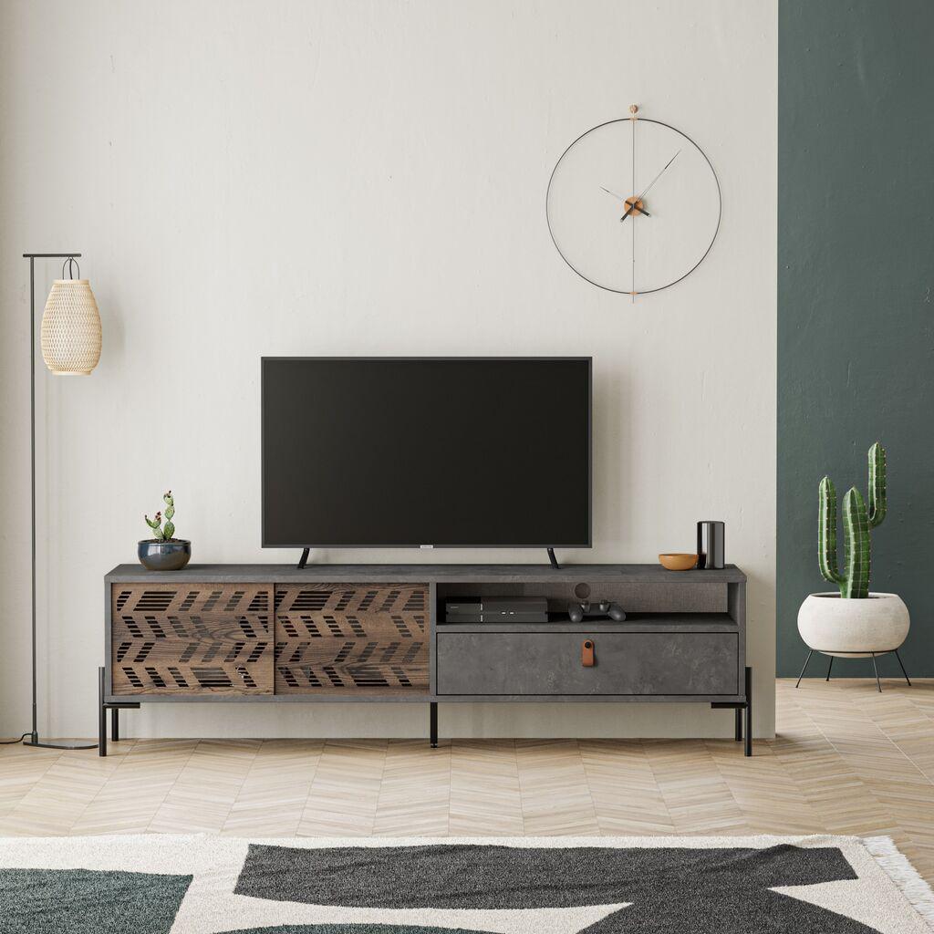 KAIGANA SHOP TV komoda Dionis - retro siva