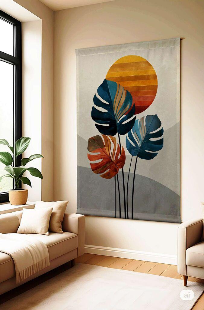 Wallity Dekorativna slika, 100x140cm, Šarena