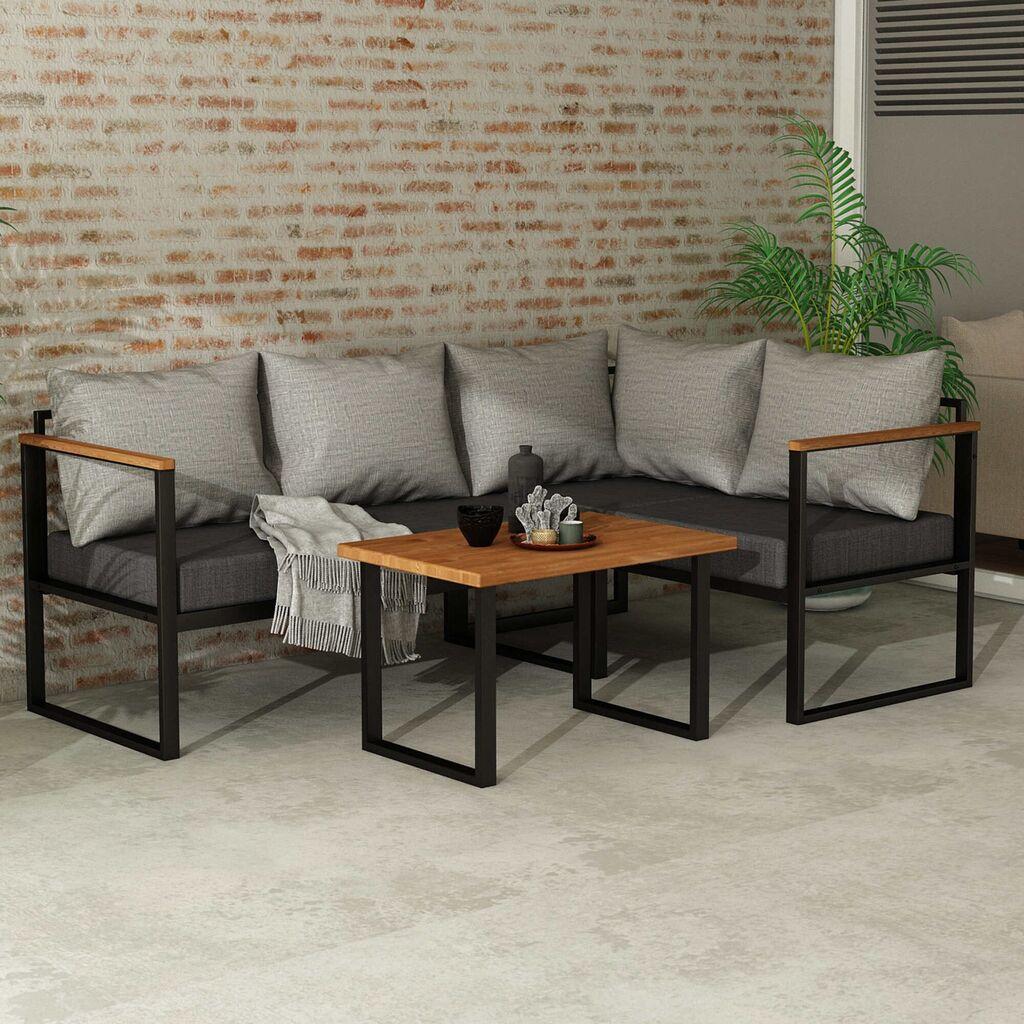 Hanah Home Vrtni set, siva i antracit boja